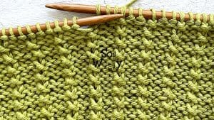How to knit the Shadow stitch in two rows only