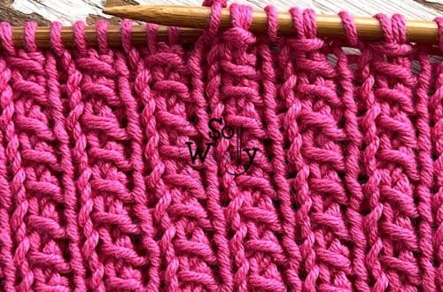 How to knit a textured stitch pattern in just two rows