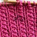 How to knit a textured stitch pattern in just two rows