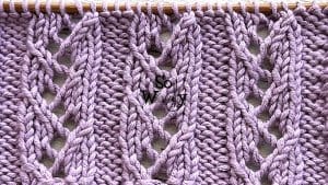 How to knit the Zig-Zag Lace 2 stitch pattern
