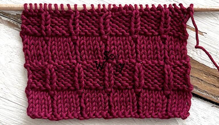 How to knit the Picket Fences stitch pattern