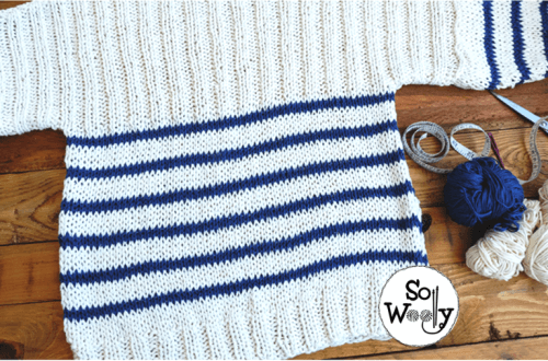 How to knit a Sweater using straight needles
