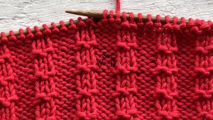 How to knit the Pique Rib stitch 2