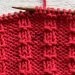 How to knit the Pique Rib stitch 2