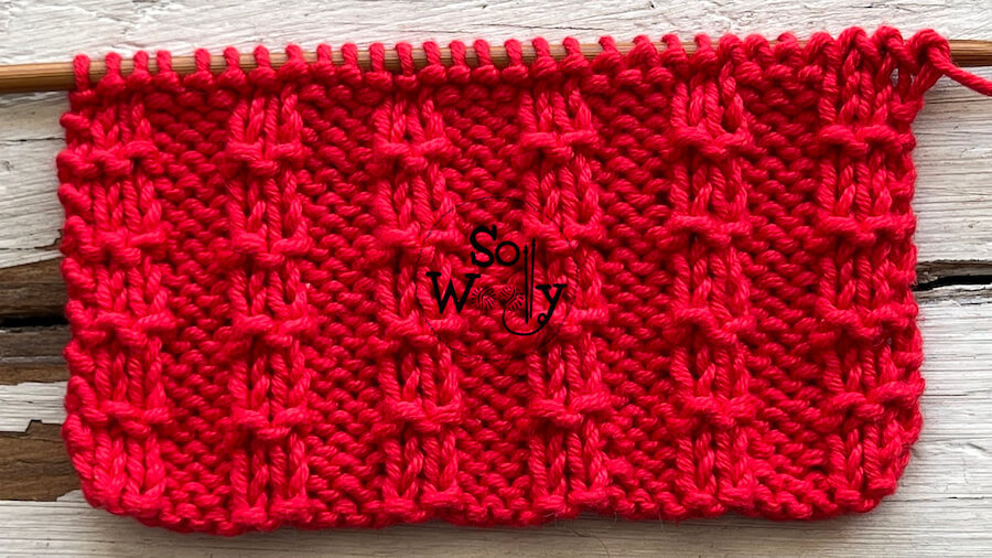 Pique Rib stitch 2 knitting pattern and video tutorial. So Woolly.