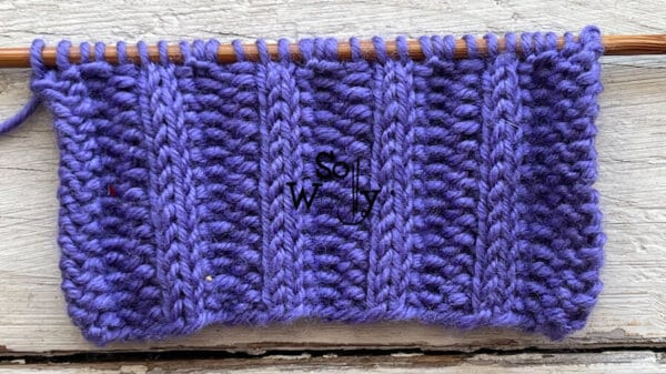 How to knit the Rib stitch without purling (2 rows only)