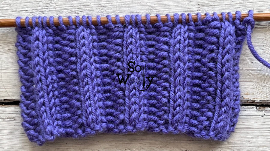 Rib stitch without purling knitting tutorial and written instructions. So Woolly.