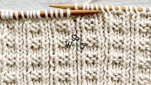 How to knit the Checkered Rib stitch pattern
