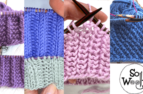 Knit stitch patterns in the round