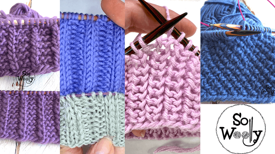 Knit stitch patterns in the round