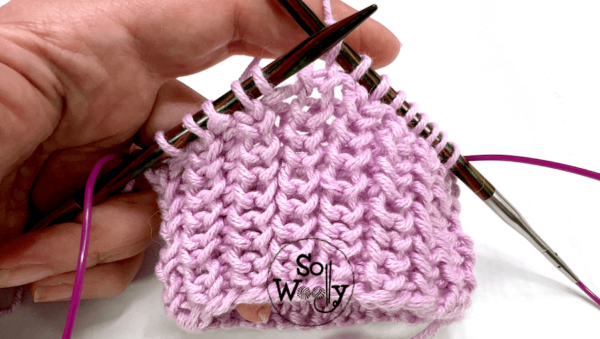Shaker stitch knitting pattern (Half Fisherman’s Rib)