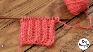 Brioche stitch knitting pattern and video tutorial