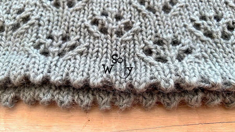 How to knit a picot edge