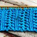 How to knit the Herringbone lace stitch in two rows