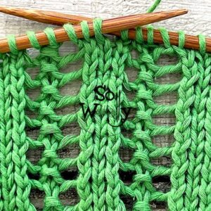 How to knit Twisted Twin Cables (the easiest cable pattern!)