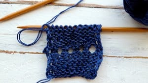 Picot Edge knitting technique step by step