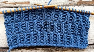 Rambler stitch knitting pattern and tutorial
