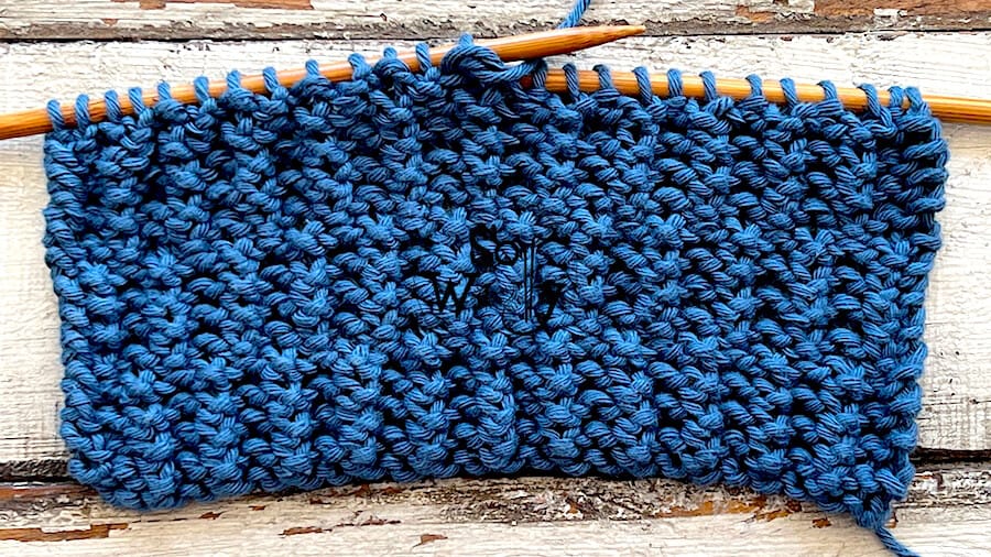 Rambler stitch knitting pattern and video tutorial
