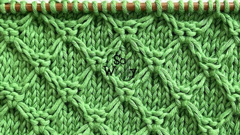 How to knit the 3D Honeycomb stitch pattern