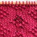 How to knit the Seed Diamond stitch pattern