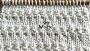 How to knit a super easy knit and purl stitch pattern