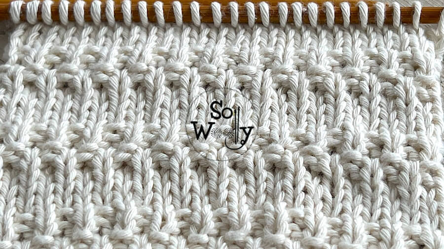 How to knit a super easy knit and purl stitch pattern
