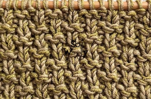 How to knit an easy knit and purl stitch for edges or borders