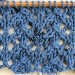 How to knit lace an easy four row repeat stitch pattern