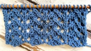 How to knit lace in just four rows