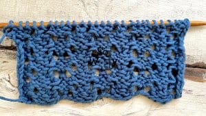 How to knit lace step by step pattern and video