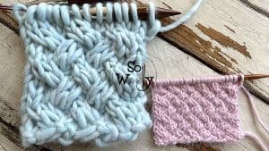 How to knit the Braided Basket stitch pattern