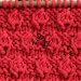 How to knit the Hazelnut stitch pattern step by step