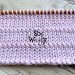 How to knit the Stockinette stitch with a cross seam effect step by step