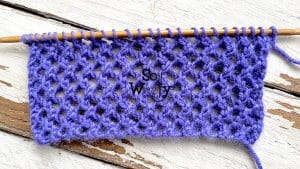 How to knit the easiest lattice stitch pattern and video tutorial