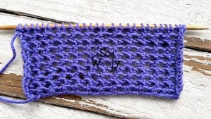 How to knit the easiest lattice stitch step by step