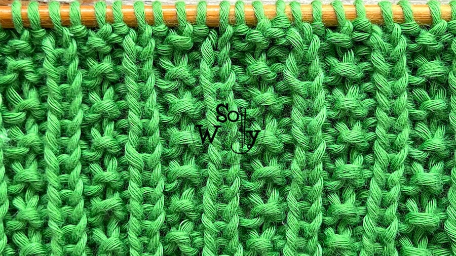 How to knit the Twisted Rib stitch - English and Continental