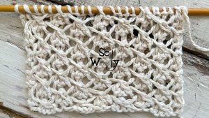 How to knit a Bead pattern Shetland Lace