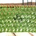 How to knit a Lace Background stitch in four rows