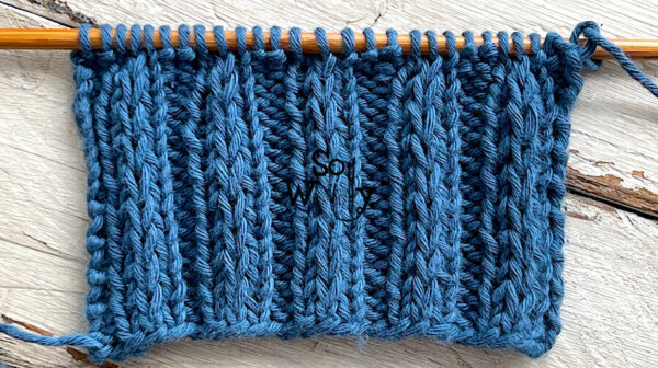 How to knit a very special Rib stitch (two rows only!)