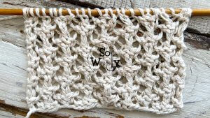 How to knit the Bead pattern Shetland Lace