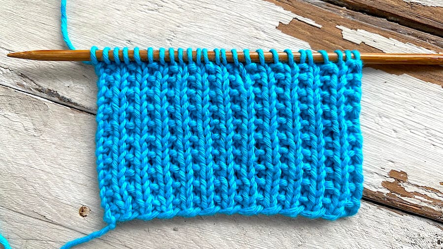 How to knit the Double Garter Rib (only two rows)- So Woolly