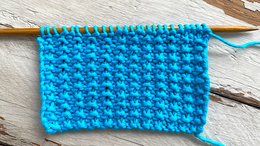 How to knit the Garter Rib stitch (two rows only), great for beginners. So Woolly.