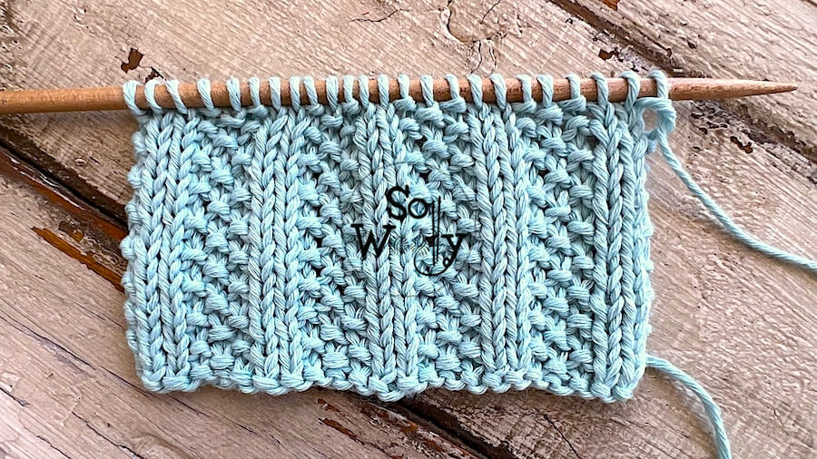 How to knit the Moss Rib stitch, reversible, and doesn't curl. So Woolly.