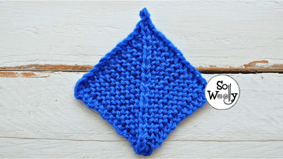 How to knit Mitered Squares using Garter stitch. So Woolly.