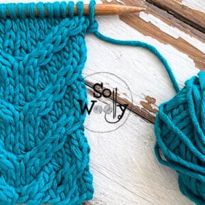 How to knit the Lace Scarf stitch pattern (2 rows only!)