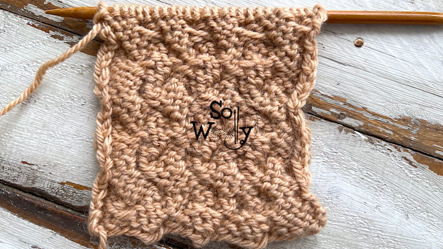How to knit the Wicker stitch pattern (wrong side of the work). So Woolly.