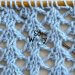 How to knit a Fancy Lace stitch pattern step by step