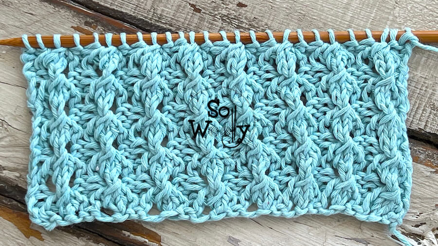 How to knit the Bubble Rib stitch (4 rows only!). So Woolly.