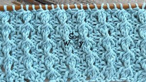 How to knit the Bubble Rib stitch pattern So Woolly