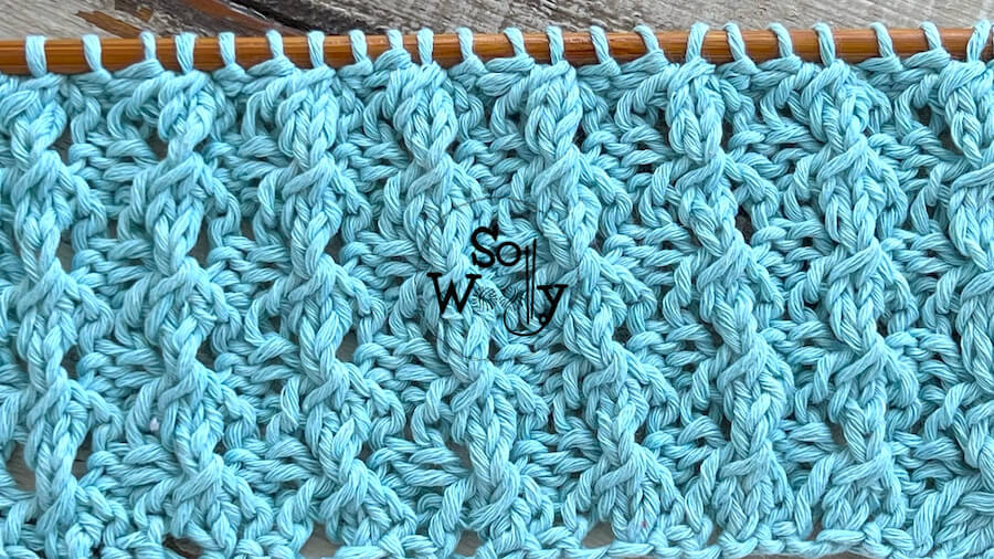 How to knit the Fisherman's Rib with knit stitches only